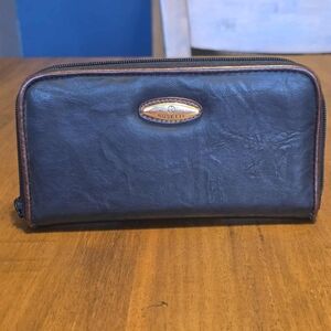 Rosetti faux leather zip-around wallet